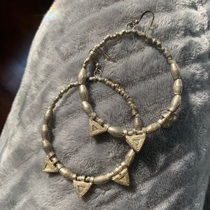 Repurposed bullet earrings ~ make love not war 💚